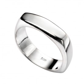 Stříbrný prsten - čtverec (unisex)