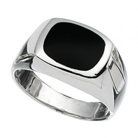 Stříbrný prsten - onyx