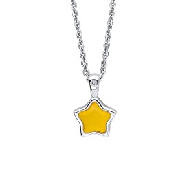 Dětský stříbrný náhrdelník D for diamond, Listopad