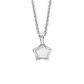 Dětský stříbrný náhrdelník D for diamond, Červen