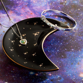 Dětský stříbrný náhrdelník D for diamond