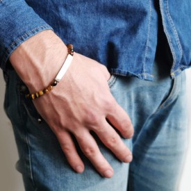 ID pánský náramek  tygří oko