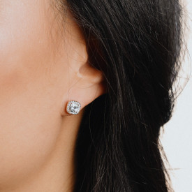 Luxusné strieborné náušnice Diamonfire