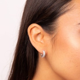 Luxusní stříbrné náušnice Diamonfire