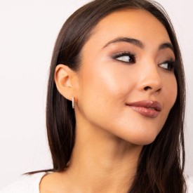 Luxusní stříbrné náušnice Diamonfire