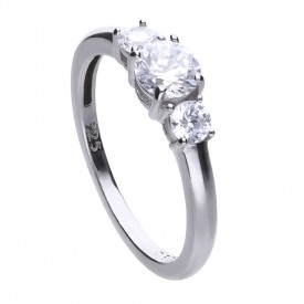 Luxusní stříbrný prsten Diamonfire