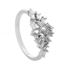 Luxusní stříbrný prsten zn. Diamonfire
