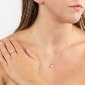 Luxusní stříbrné přívěsek s řetízkem Diamonfire 0.5ct