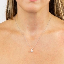 Luxusní stříbrné přívěsek s řetízkem Diamonfire 1ct