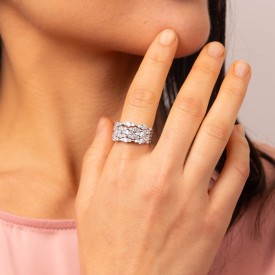 Luxusní stříbrný prsten Diamonfire