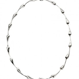 Náhrdelník stříbrné kapky