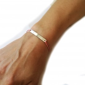 Náramky pro pár (2x ID destička se zirkonem)