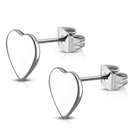 Náušnice z chirurgické oceli Love Heart