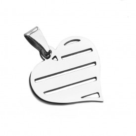 Ocelový přívěsek na gravírování Family SRDCE (4x meno)