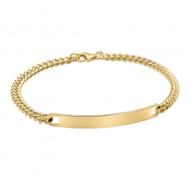 Pánský stříbrný náramek Fred Bennett - Gold plated