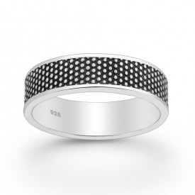 Pánský stříbrný prsten OXIDIZED Ring 6mm