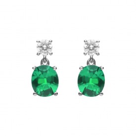 Stříbrné náušnice Diamonfire