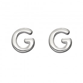 Stříbrné náušnice, písmeno G