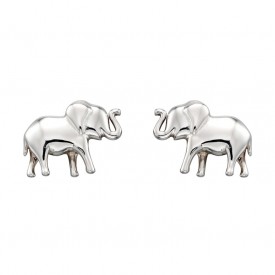 Stříbrné náušnice sloni