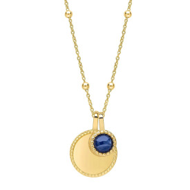 Stříbrný náhrdelník Birthstone Gold plated Září
