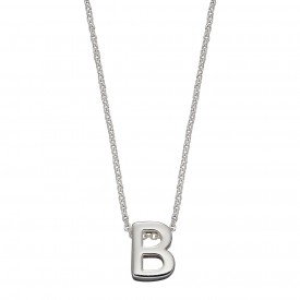 Stříbrný náhrdelník, písmeno B