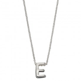 Stříbrný náhrdelník, písmeno E
