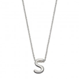 Stříbrný náhrdelník, písmeno S