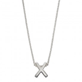 Stříbrný náhrdelník, písmeno X