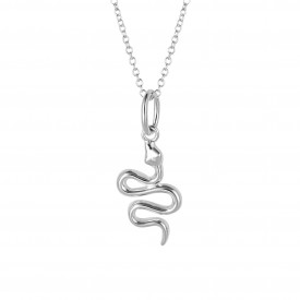 Stříbrný náhrdelník Had