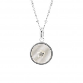 Stříbrný náhrdelník Perleť