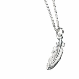 Stříbrný náhrdelník - symbol pierko