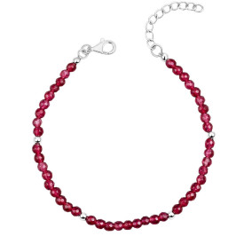 Stříbrný náramek Natural Ruby Quartz