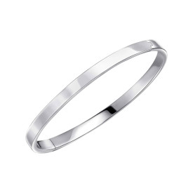 Stříbrný otevírací náramek Plain Bangle