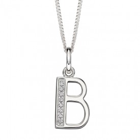Stříbrný přívěsek - abeceda B