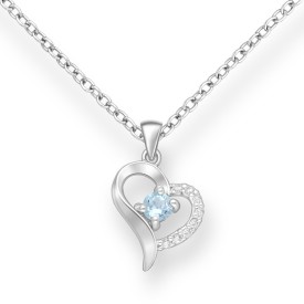 Stříbrný přívěsek Sky Blue Topaz & CZ