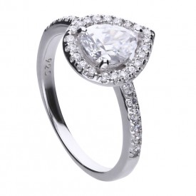 Stříbrný prsten Diamonfire se syntetickým diamantem