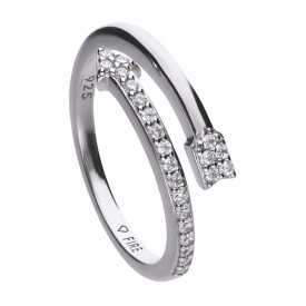 Stříbrný prsten Diamonfire se syntetickými diamanty