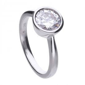 Stříbrný prsten Dimamonfire se syntetickým diamantem