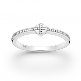 Stříbrný prsten Oxidized Cross