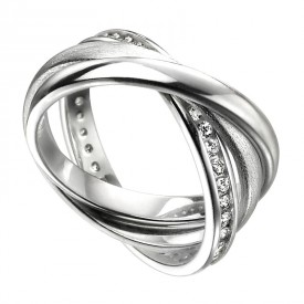 Stříbrný  prsten - ruský snubní prsten
