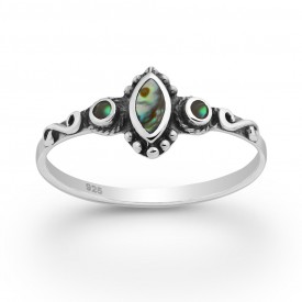 Stříbrný prsten Shell