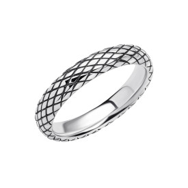 Stříbrný prsten UNISEX Snake Texture