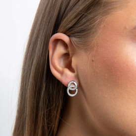 Stříbrné náušnice Diamonfire
