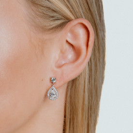 Stříbrné náušnice Diamonfire se syntetickými diamanty