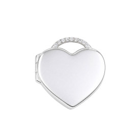 Stříbrný medailon SRDCE Cubic Zirconia