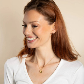 Stříbrný náhrdelník Birthstone Gold plated Prosinec
