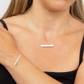 Stříbrný náhrdelník na gravírování