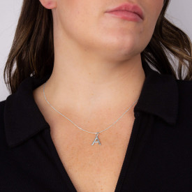 Stříbrný přívěsek Písmeno A