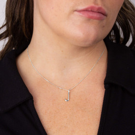 Stříbrný přívěsek Písmeno J