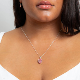 Stříbrný přívěsek Pear Shape Crystal